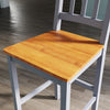 Solid Pine Wood Bar Dining Table and 2 Chairs Set Breakfast Kitchen Bistro Table
