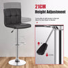 2x Faux Leather Chrome Breakfast Back Bar Stool Swivel Kitchen & Gas