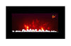 2025 TRUFLAME™ 7COLOUR LED BLACK 72CM WIDE GLASS FLAT ELECTRIC WALL MOUNTED FIRE