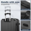 4PCS Suitcase Set ABS Hard Shell Trolley Cabin 4 Wheels Light Travel Luggage Snh