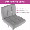 Neo 2x Chrome & Height Adjust Swivel Faux Leather Kitchen Breakfast Bar Stool