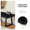 Hallway Bench End of Bed Bench Upholstered Ottoman Padded Seat Stool for Bedroom