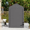 Outdoor Storage Shed Equipment Shelter Cover Bicycle PE Waterproof Steel Frame