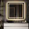 800x800mm Splendent Cube LED Bathroom Mirror with Lights | IP65| Demister| Touch