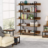 Rustic Wood Bookcase Bookshelf 5 Tier Industrial Storage Display Shelving Unit