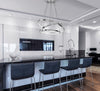 Modern Round LED 3 Ring Pendant Ceiling Light Cool White 6000K Chandelier H3074