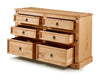 Corona Chest of Drawers Low 3+3 6 Drawer Wide Chest Sideboard