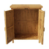 Wooden Outdoor Garden Cabinet Utility Storage Tools Shelf BoxShed Pent Roof Box