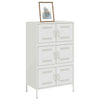 Highboard White 68x39x113 Steel C8U5