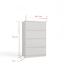 MODERN CHEST OF 4 DRAWERS - MATT FINISH FAST DELIVERY UK MADE