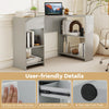 Grey L-Shaped Computer Desk Compact Corner Executive Desk w/ Storage