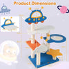 Indoor Cat Furniture 124cm Tall Cat Tree w/ Cloud & Star Platforms