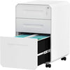 3 Drawers Mobile Filing Cabinet Lockable File Cabinets Under Desk Home Office