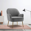Modern Tub Sofa Velvet Armchair Occasional Accent Chair Living Room Gold Legs
