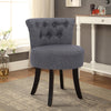 Linen Dressing Table Stool Vanity Chair Makeup Stool Bedroom Piano Padded Seat