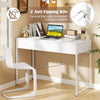 Multipurpose Computer Workstation Vanity Table-White