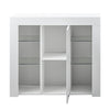 White High Gloss LED Sideboard Storage TV Stand Cupboard Cabinet Unit New