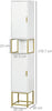Tall Bathroom Cabinet Slim High Cupboard Storage Unit Shelving Narrow Tallboy