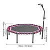 51'' Octagonal Trampoline Adult Rebounder Jumper w/T-Shape Adjustable Handle