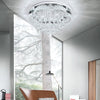 20-100cm Flush Mount Modern Square Ceiling Chandelier Crystal Light Lamp Pendant