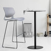 Set of 2 Pieces Upholstered Plastic Barstools Kitchen Dining Bar Chairs Seats UK