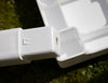 5Pcs 4 Chairs Table Garden Outdoor Patio Furniture Set Bistro Set White Plastic