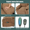 ELECTRIC RECLINER CHAIR CINEMA SOFA ARMCHAIR WITH MASSAGE & HEAT FUNCTION BROWN