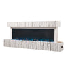 Electric Fireplace 12 Media Flame Insert LED Panoramic Living Room Heater Wifi
