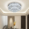 2 Tier Round LED Crystal Ceiling Light Luxury Chandelier for Living Room Bedroom