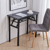 Wooden Folding Computer Table Laptop PC Station Home/Office/Study Desk Workbench