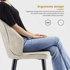 Faux Leather Dining Chairs Set of 2 Upholstered Kitchen Chairs with Padded Back