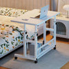 Portable Table Mate TV Dinner Laptop Adjustable Bed Sofa Lap Tray & Bottom Shelf