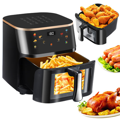 9L Large Air Fryer 1400W Low Fat Oil free Healthy Oven Frying Kitchen Cooker UK