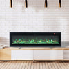 Modern 70 inch Insert/ Wall Mounted LED Fireplace Electric Inset Fire 9 Color UK