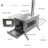 Portable Stainless Steel Wood Burning Stove Camping Bell Tent Heating Stove Yard