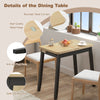 Folding Kitchen Table Extendable Dining Table Wooden Desk For 4 with Storage