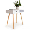 Slim Hallway Console Table Hall Entryway Living Room Modern Furniture Shelf Whit