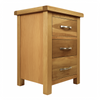 Oak 3 Drawer Bedside Cabinets – Matching Pair Oak Bedside Tables Fully Built