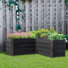 Garden Metal Raised Vegetable Planter Splicable Flower Trough Herb Grow Bed Box