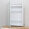 Illuminated Bathroom Mirror Cabinet With LED Light Clock Touch Sensor Wall-Mount