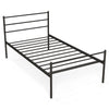 3FT Single Size Metal Bed Heavy-duty Platform Bed Frame with Headboard