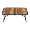 Vintage Wooden Camping Folding Table Portable Foldable Compact Unit Picnic BBQ