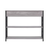3 Tiers Industrial Console Table Narrow Sofa Side Table Entryway Display Shlves