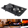 Kitchen 2 Burner Built-In Cooktop Stove LPG Gas Hob Caravan RV Cooker 51x30cm