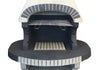 Massive masonry BBQ barbecue garden grill fireplace wood and charcoal cooking