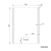 Bathroom Mirror with Shaver Socket LED Illuminated Demister Wall Mounted