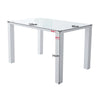Wood White High Gloss Dining Table Dining Room Rectangular 4-6 Seats Kitchen