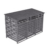 Fir Wooden 240L Triple Wheelie Bin Storage Store Garden Rubbish Dustbin 3 Sheds
