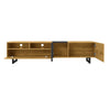 Wooden TV Stand TV Unit Cabinet with Open Shelves 3 Door 170cm for up to 70 Inch