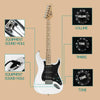 Glarry GST Stylish Basswood Electric Guitar 6 Strings Kit for Student With AMP